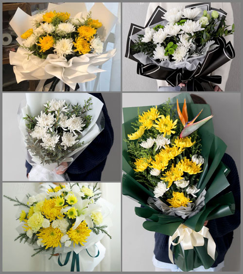 山东济宁曲阜市陵城镇南庄西村白事花束代送